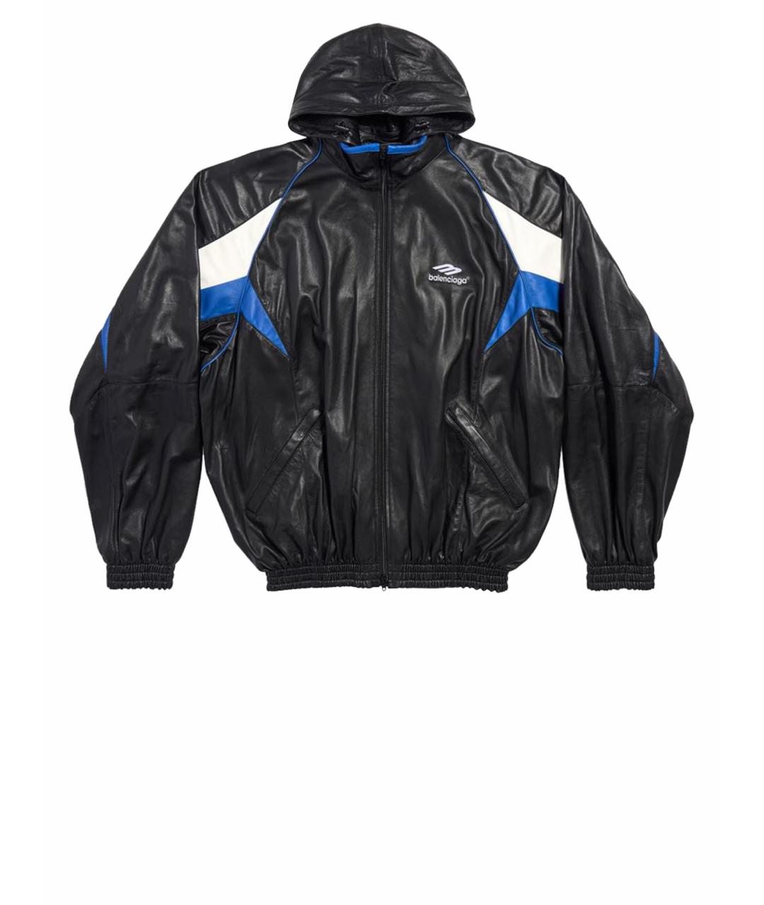 BALENCIAGA Черная кожаная куртка, фото 1