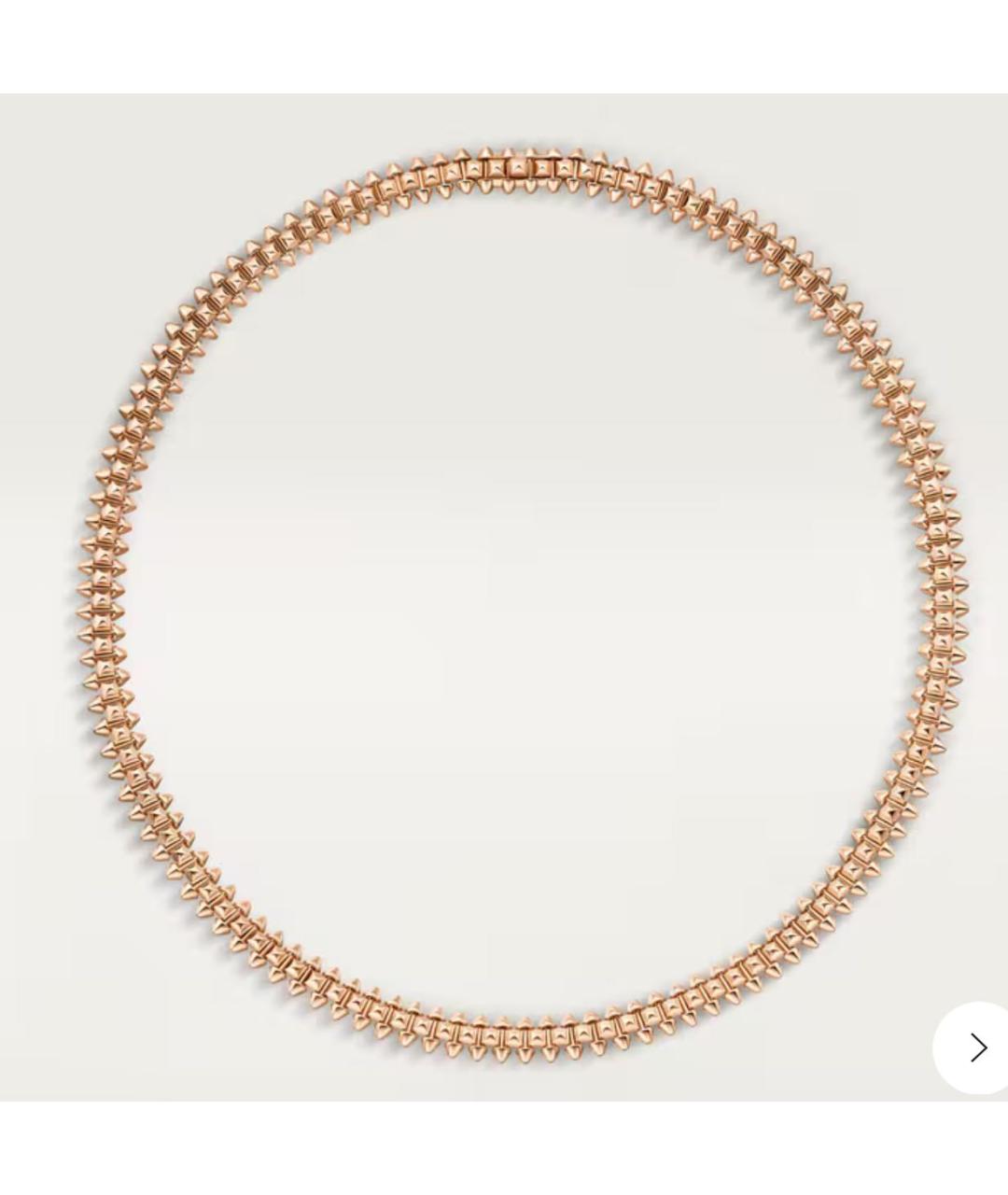 CARTIER Розовое колье из розового золота, фото 2