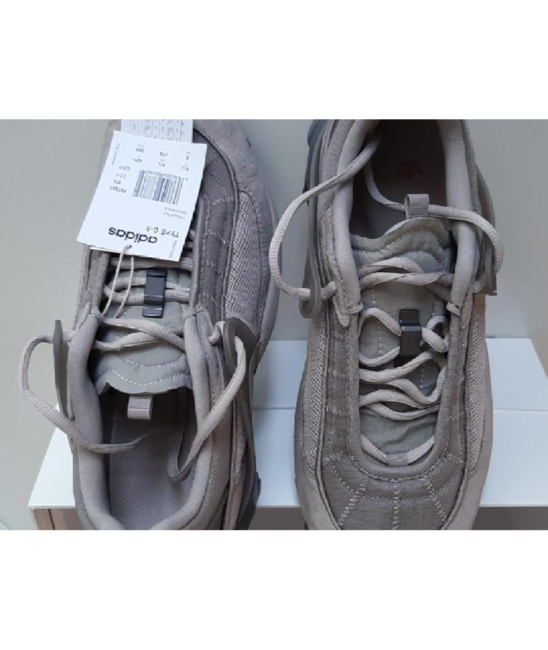 ADIDAS Серые нубуковые низкие кроссовки / кеды, фото 8