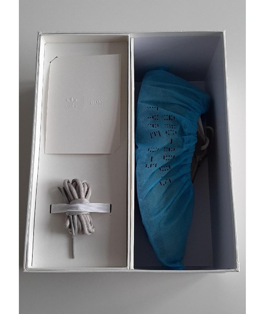 ADIDAS Серые нубуковые низкие кроссовки / кеды, фото 6