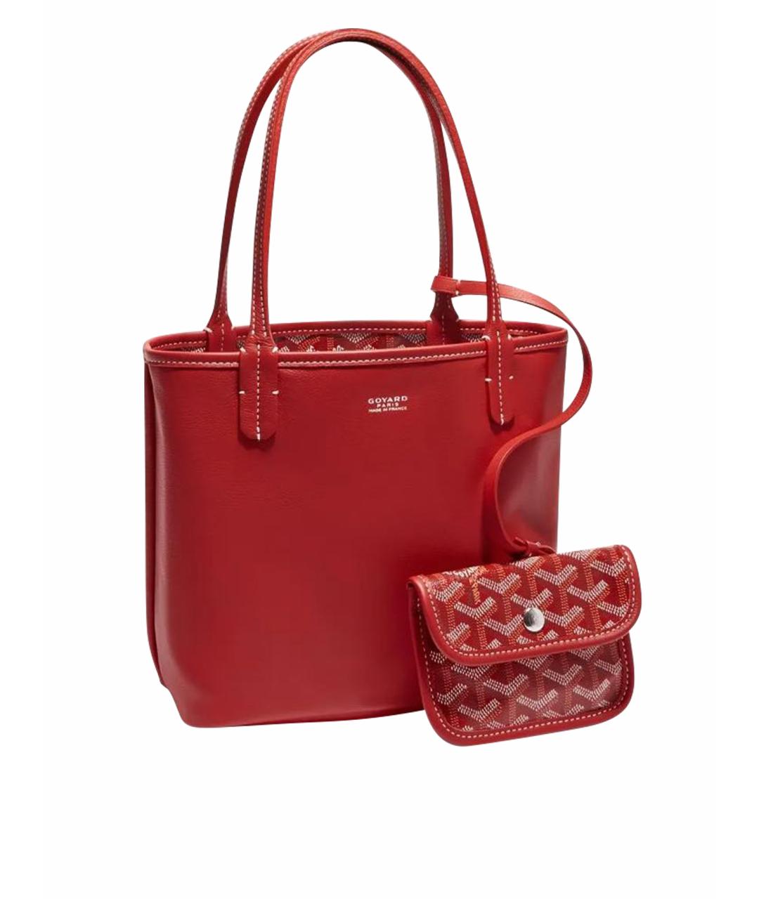 GOYARD Красная сумка тоут, фото 1