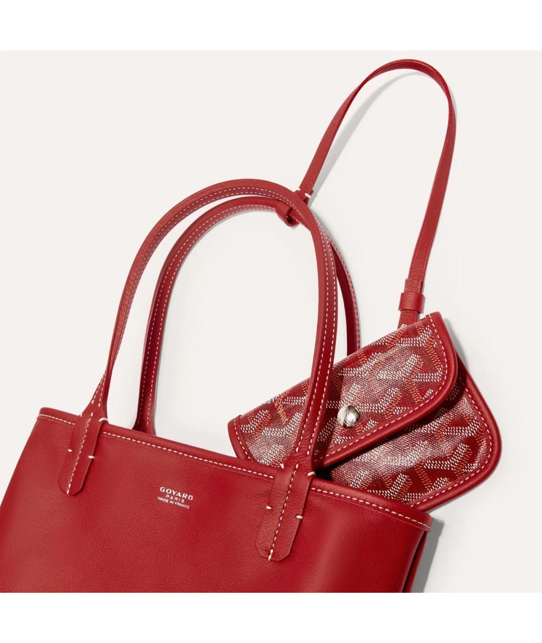 GOYARD Красная сумка тоут, фото 3
