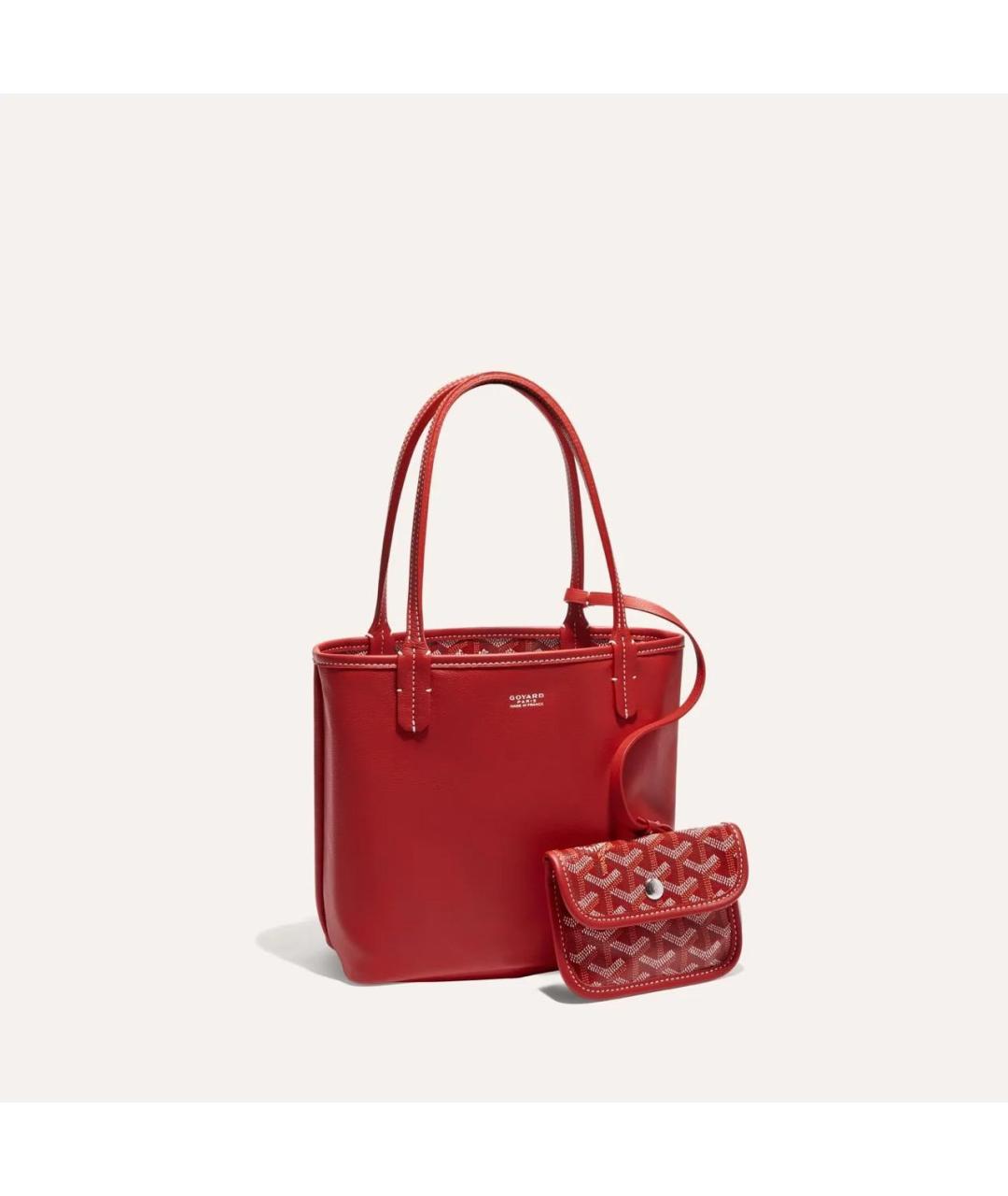 GOYARD Красная сумка тоут, фото 7