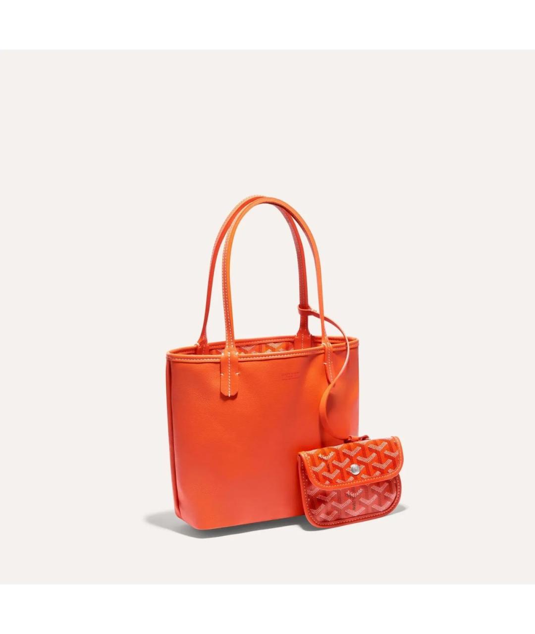 GOYARD Оранжевая сумка тоут, фото 7