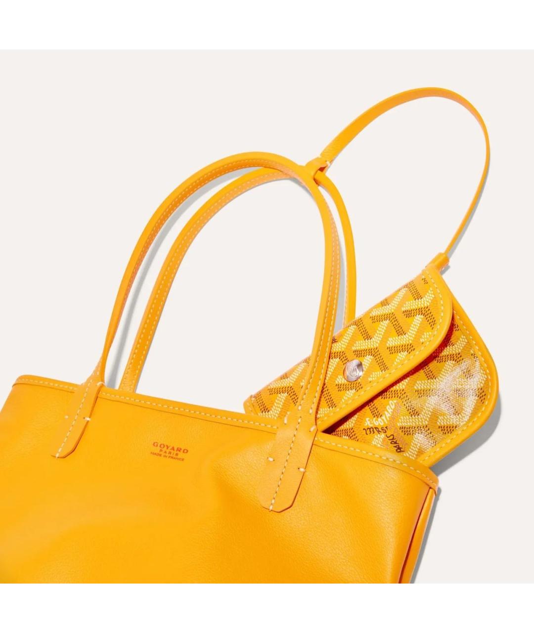GOYARD Желтая сумка тоут, фото 3