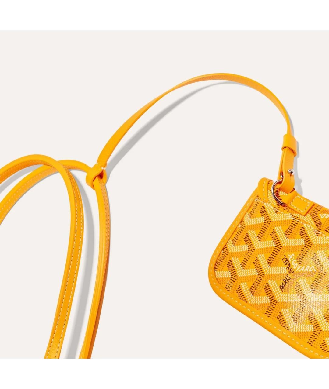 GOYARD Желтая сумка тоут, фото 4