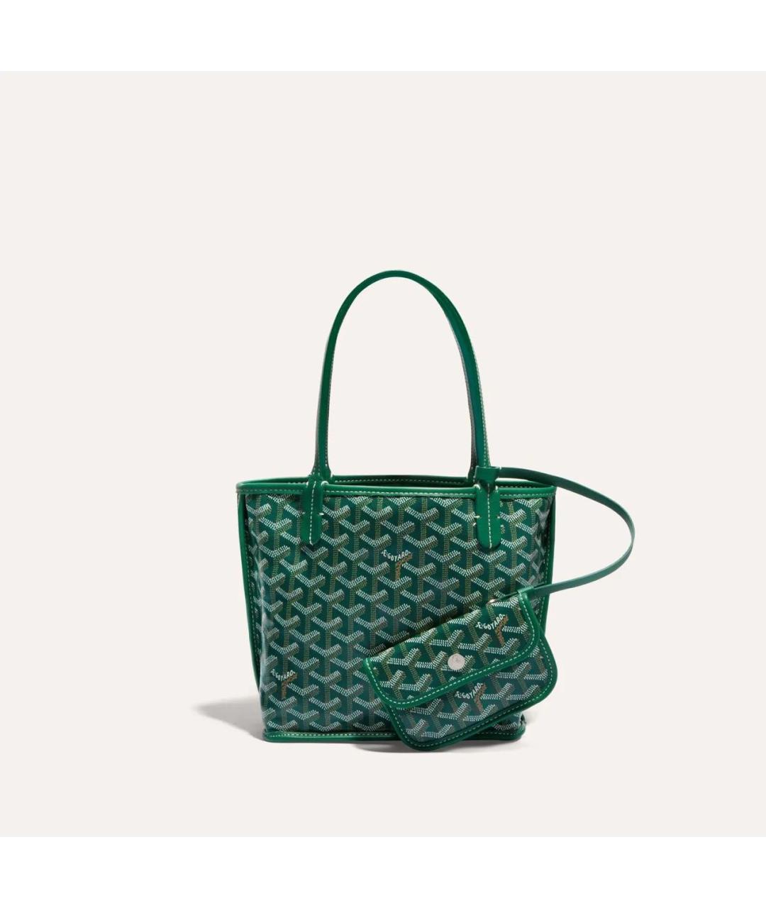 GOYARD Зеленая сумка тоут, фото 2