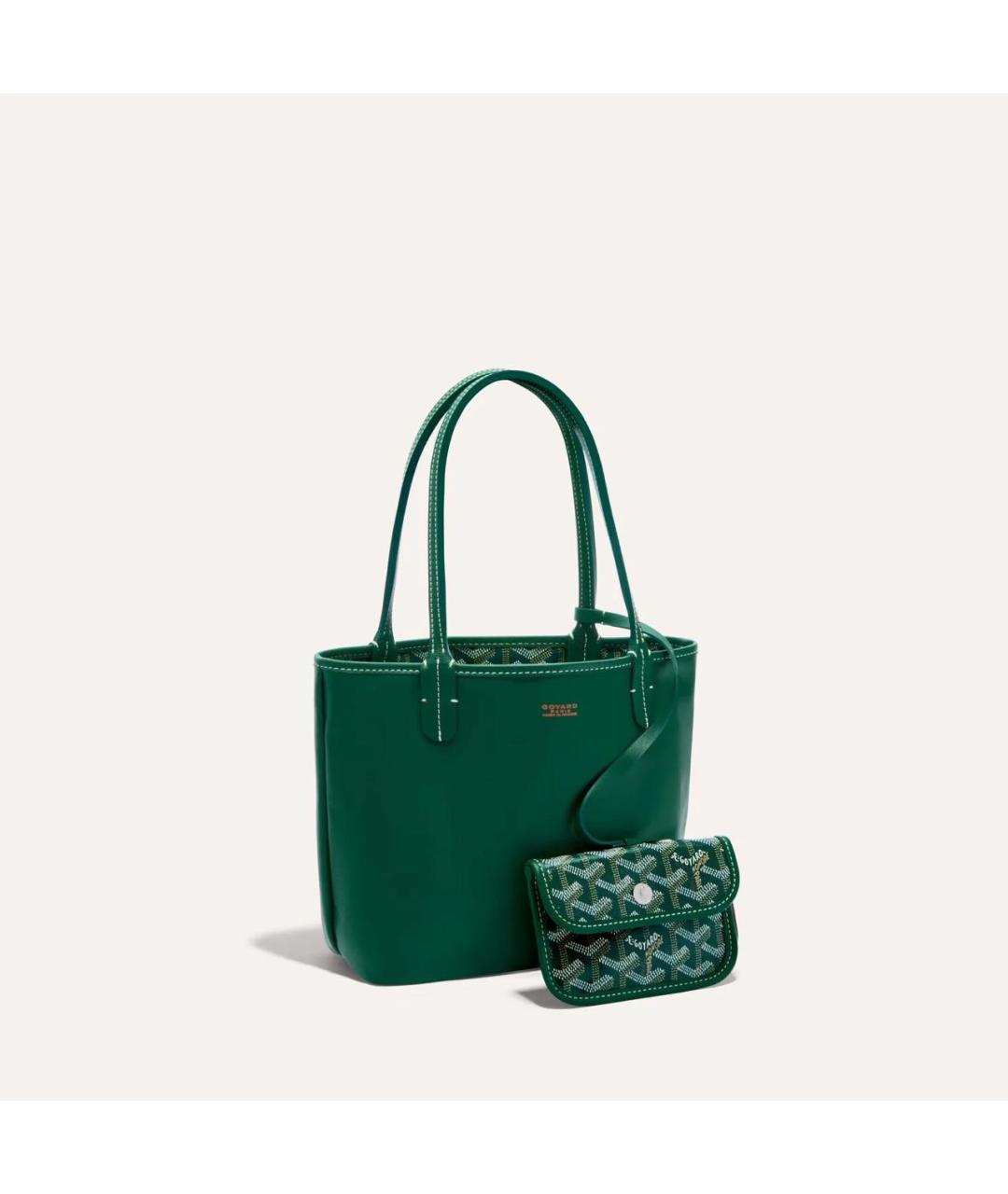 GOYARD Зеленая сумка тоут, фото 7