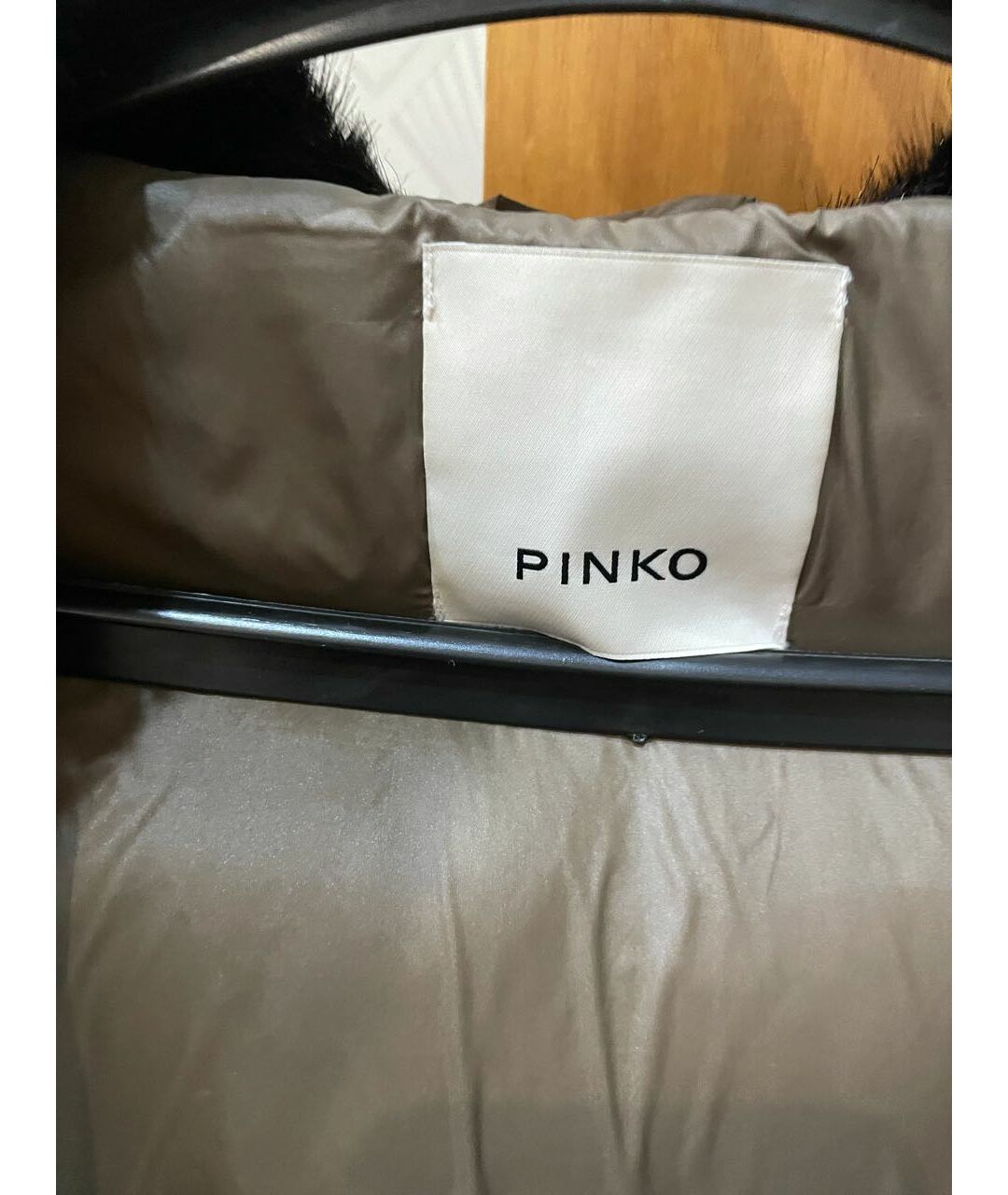 PINKO Хаки полиэстеровая куртка, фото 3