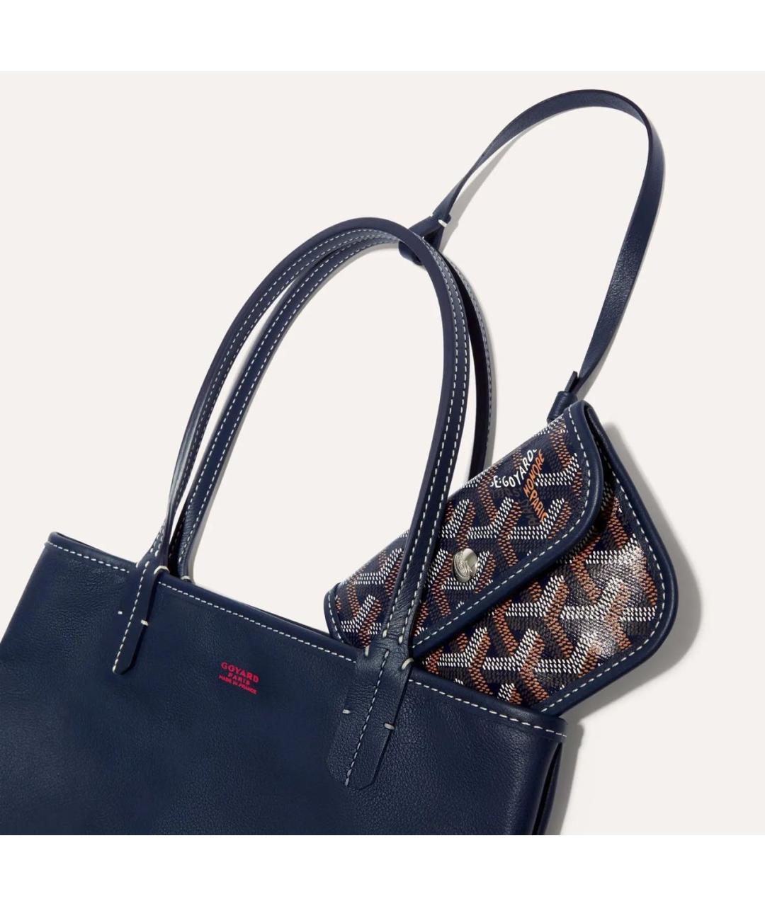 GOYARD Темно-синяя сумка тоут, фото 3