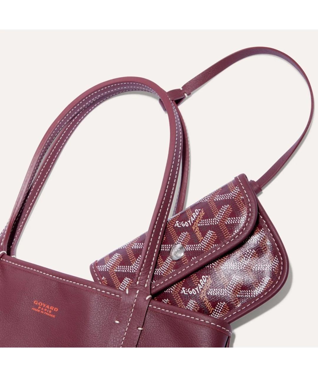 GOYARD Бордовая сумка тоут, фото 3