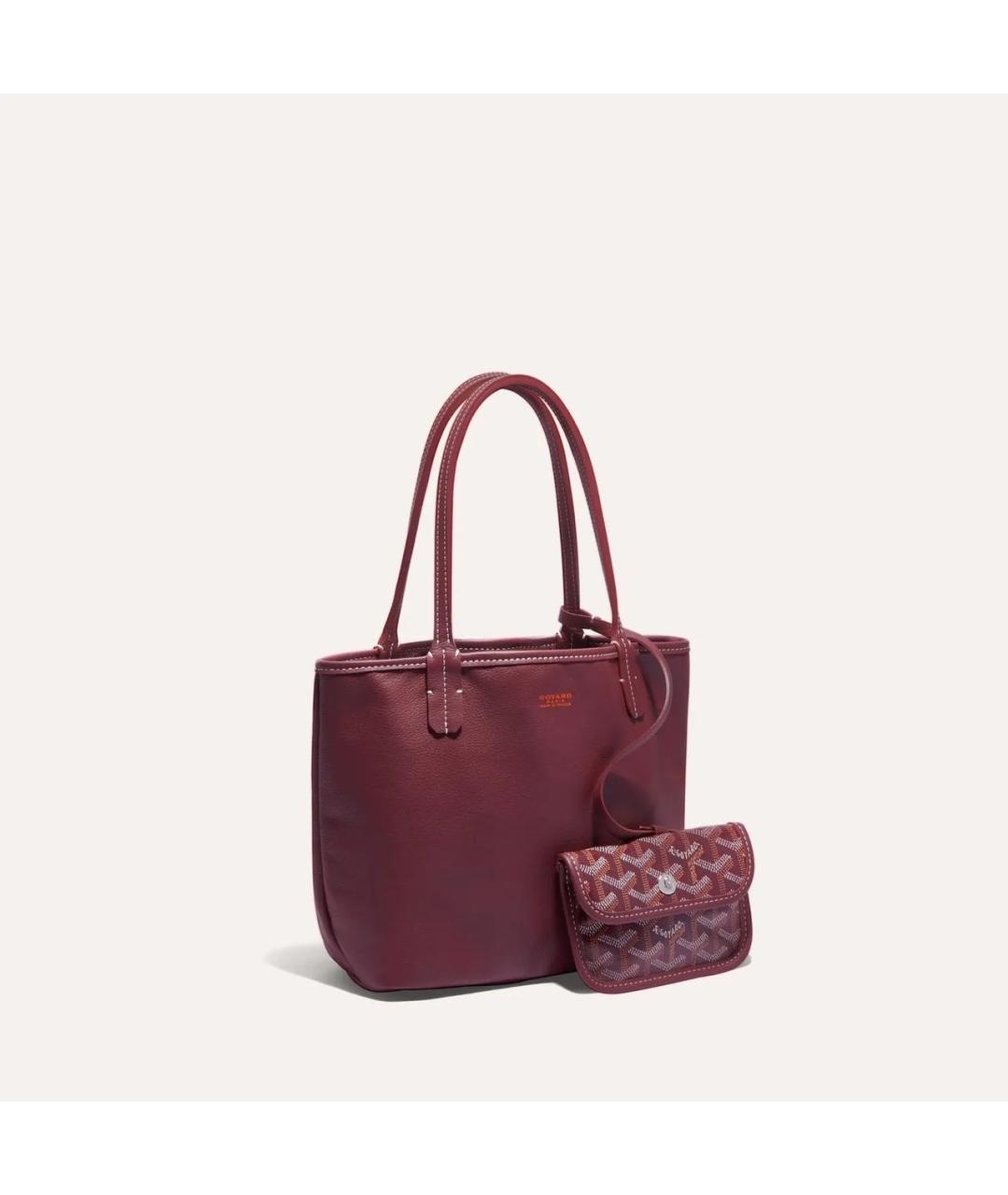 GOYARD Бордовая сумка тоут, фото 7