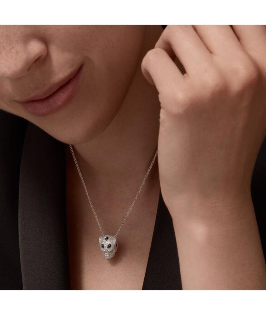 CARTIER Серебряное колье из белого золота, фото 3