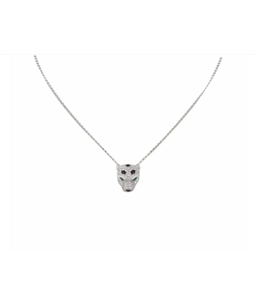 CARTIER Серебряное колье из белого золота, фото 1