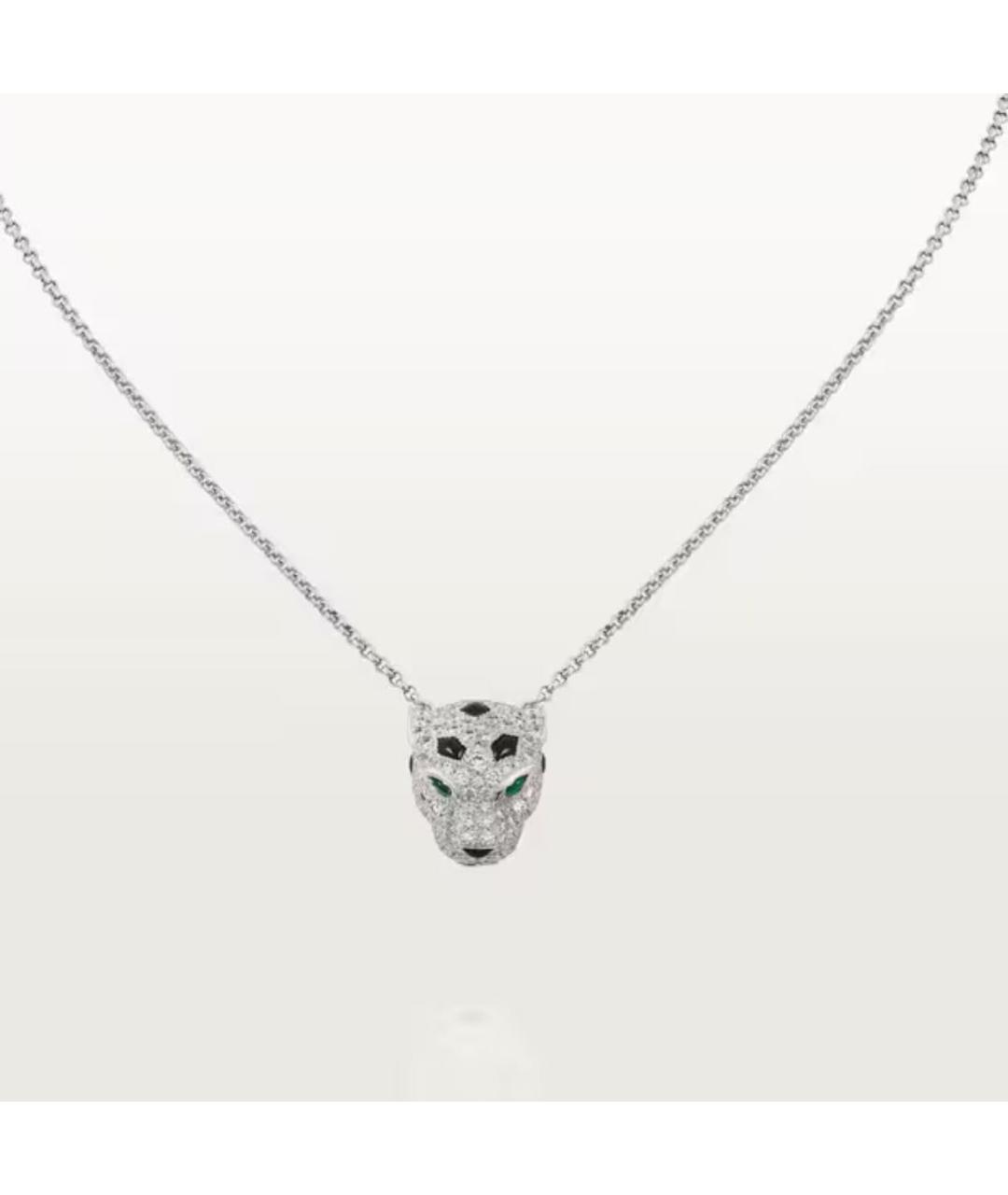 CARTIER Серебряное колье из белого золота, фото 2