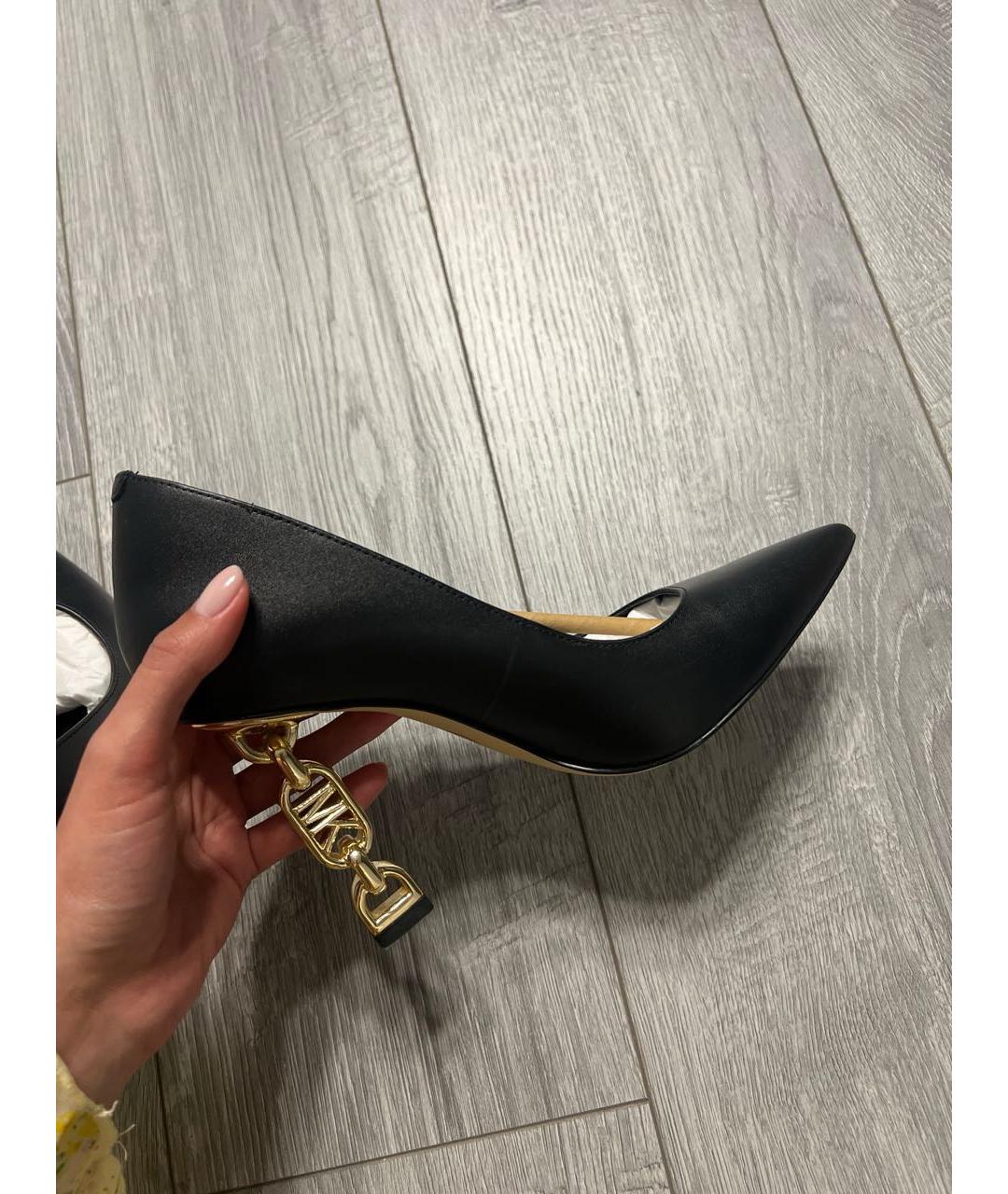 MICHAEL KORS Черные кожаные туфли, фото 5