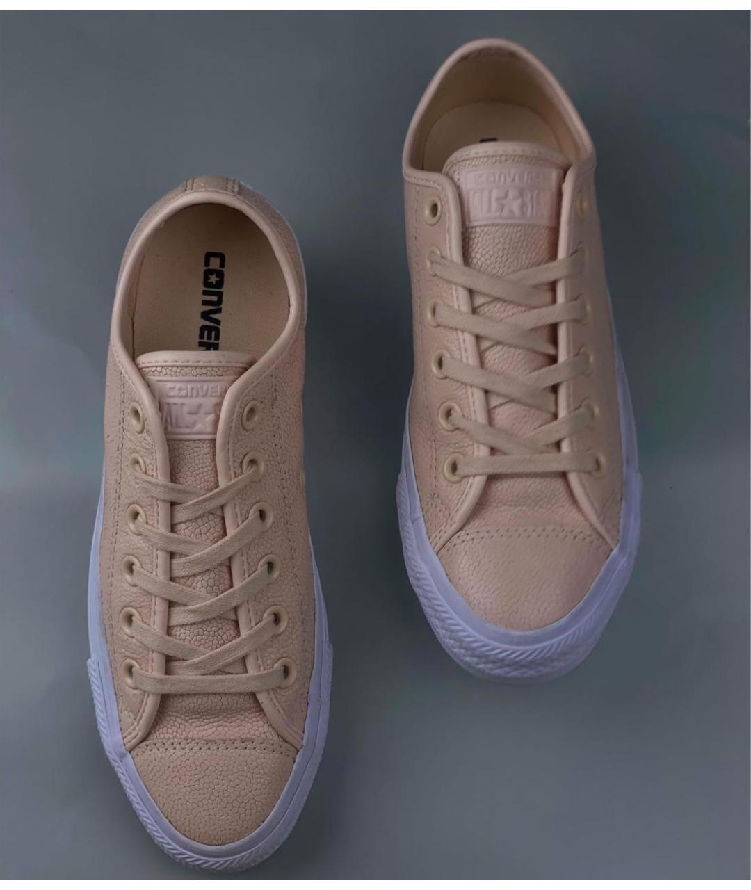 CONVERSE Бежевые кожаные кеды, фото 8