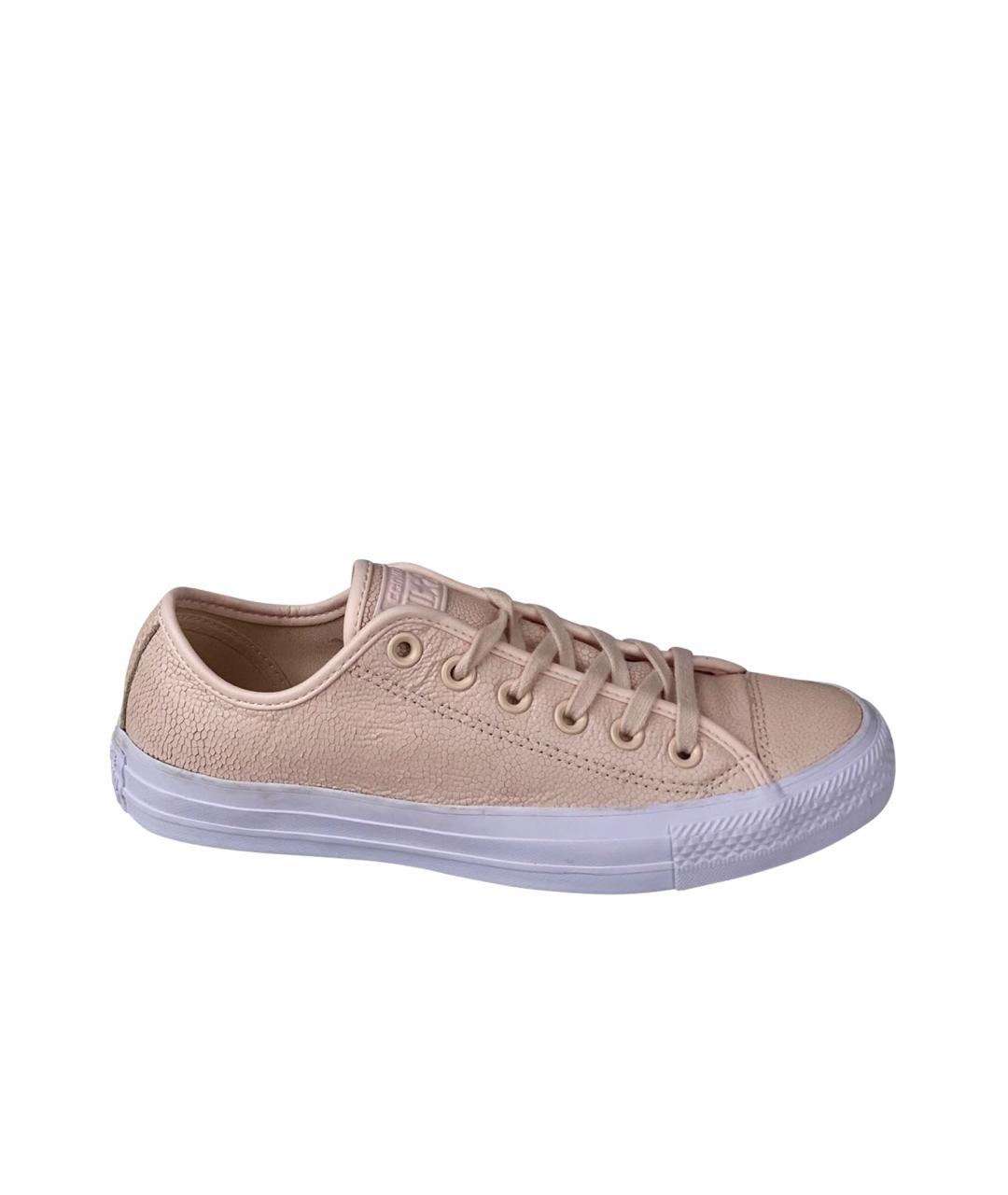 CONVERSE Бежевые кожаные кеды, фото 1