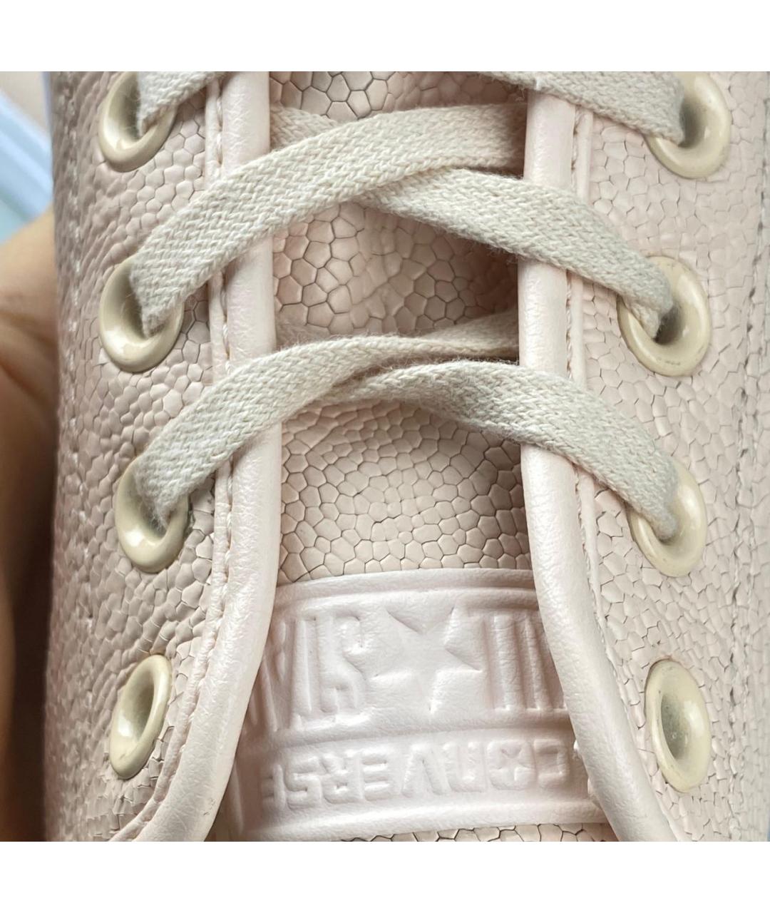 CONVERSE Бежевые кожаные кеды, фото 6