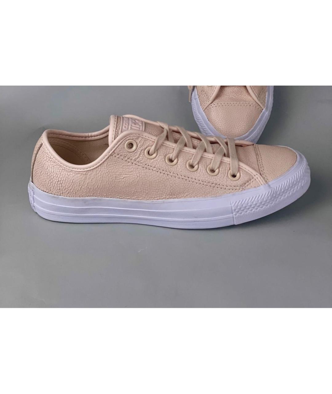 CONVERSE Бежевые кожаные кеды, фото 9