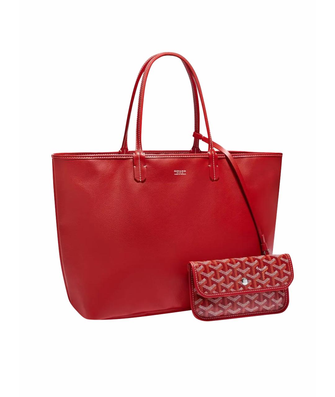 GOYARD Красная сумка тоут, фото 1