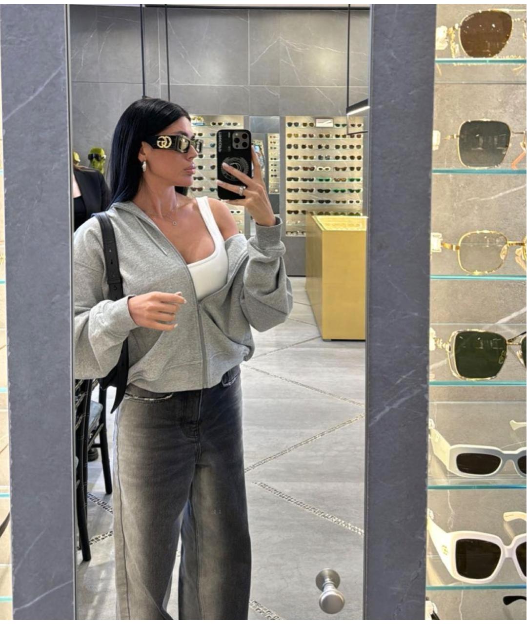 GUCCI Черные пластиковые солнцезащитные очки, фото 7