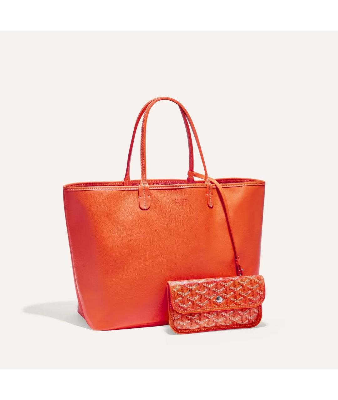 GOYARD Оранжевая сумка тоут, фото 7