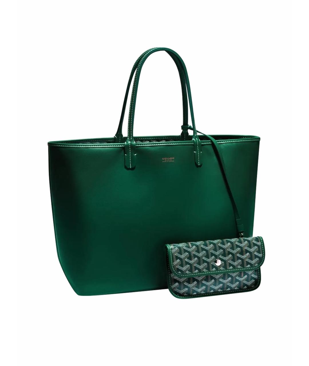 GOYARD Зеленая сумка тоут, фото 1