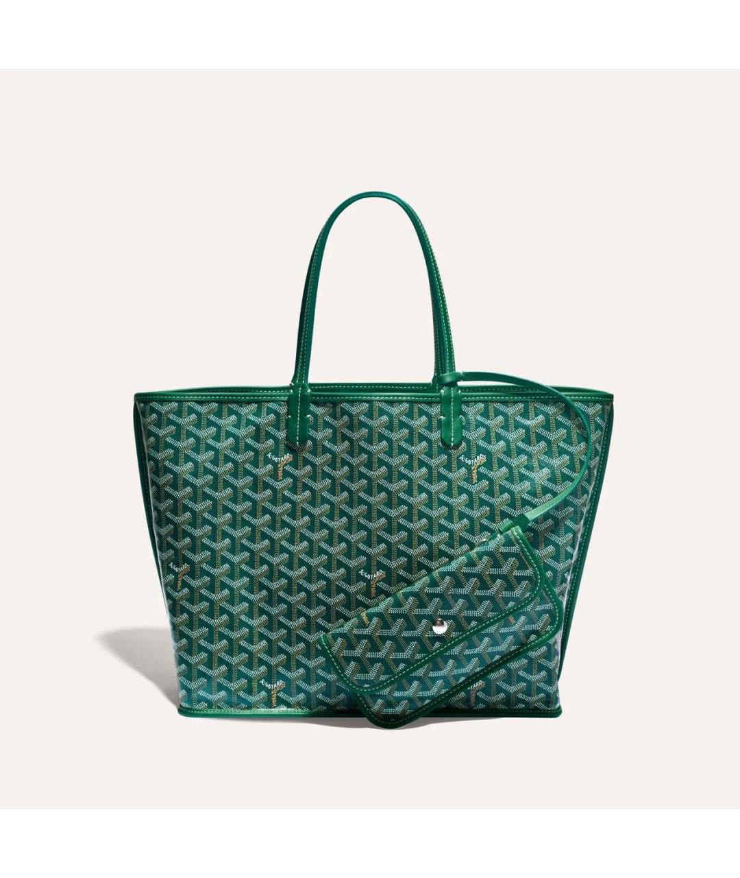 GOYARD Зеленая сумка тоут, фото 2