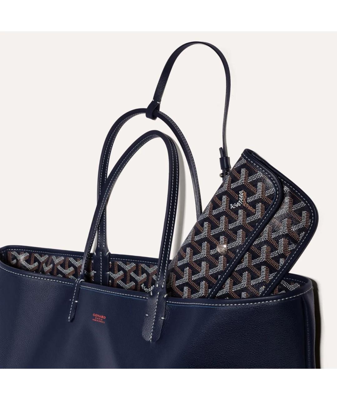 GOYARD Темно-синяя сумка тоут, фото 3