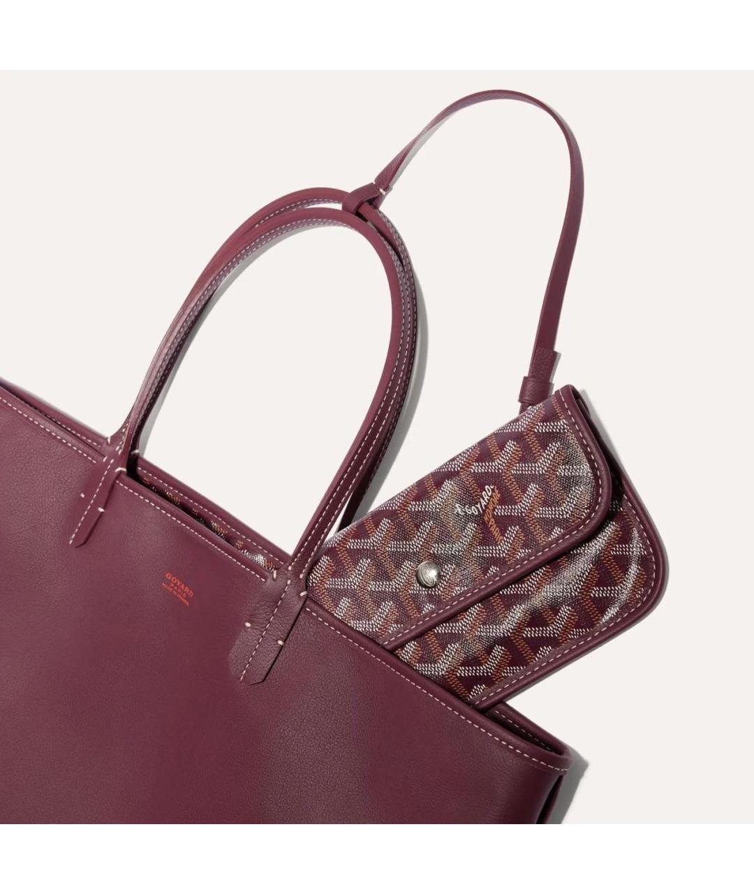 GOYARD Бордовая сумка тоут, фото 3