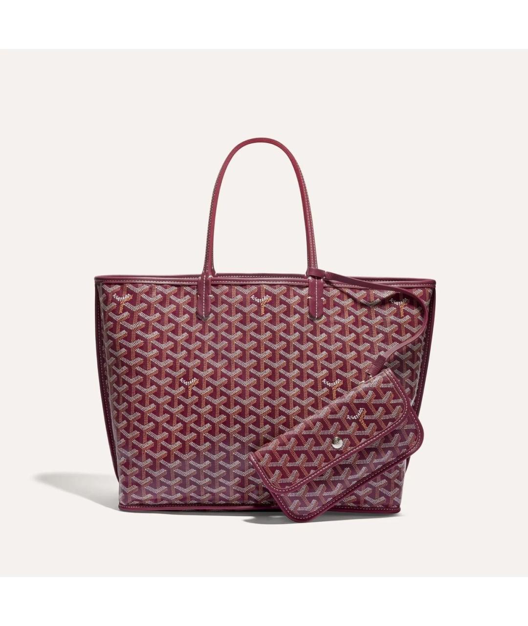 GOYARD Бордовая сумка тоут, фото 2