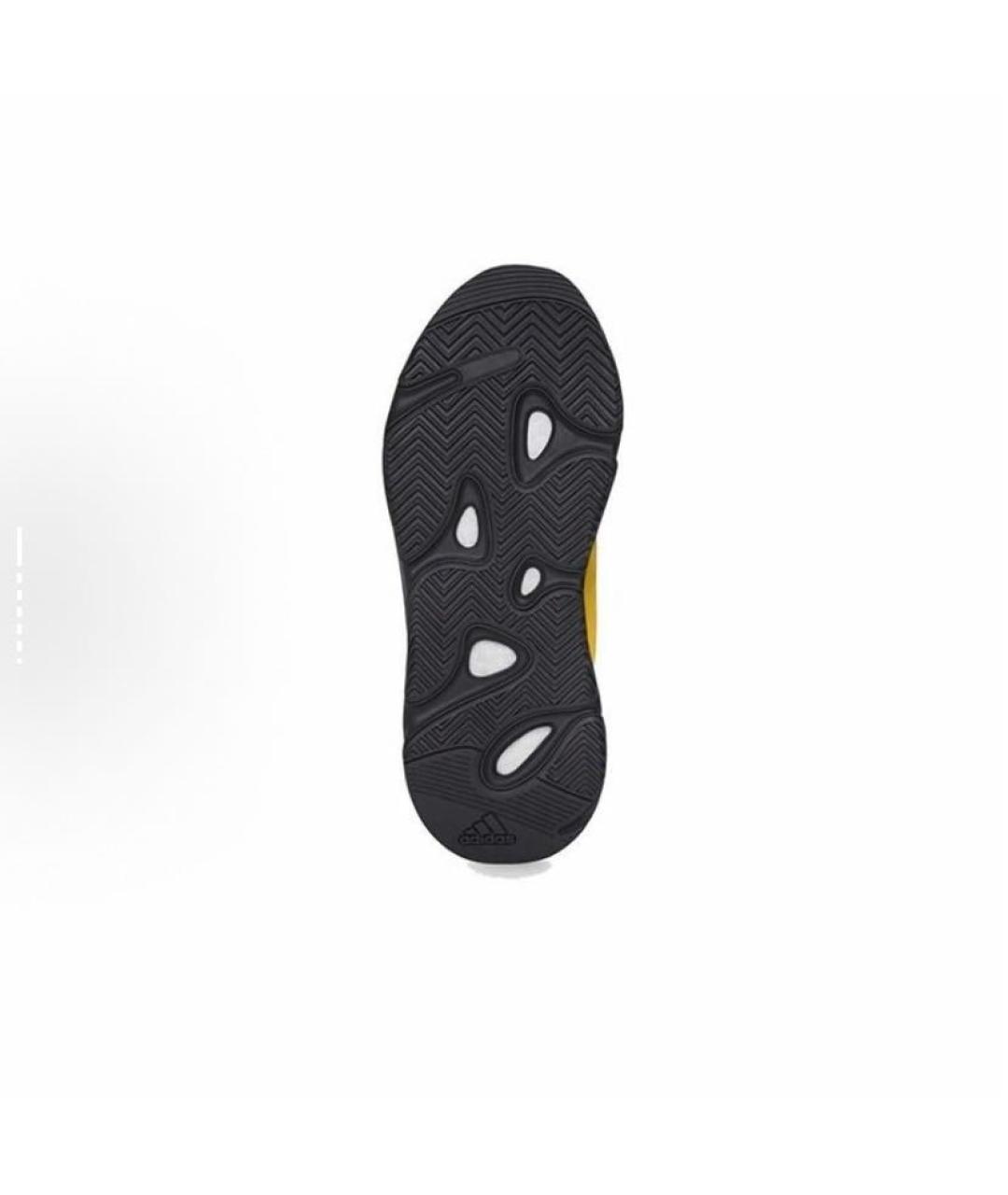 ADIDAS YEEZY Желтые текстильные кроссовки, фото 6