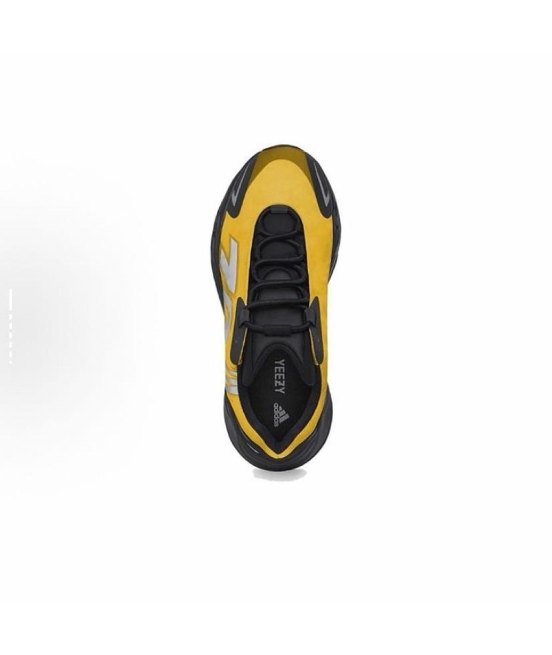 ADIDAS YEEZY Желтые текстильные кроссовки, фото 5
