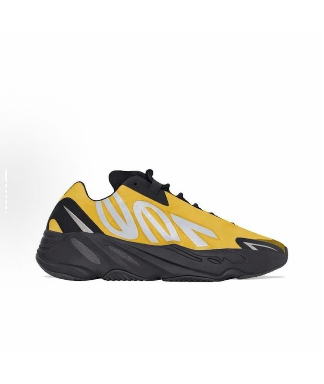 ADIDAS YEEZY Желтые текстильные кроссовки, фото 7
