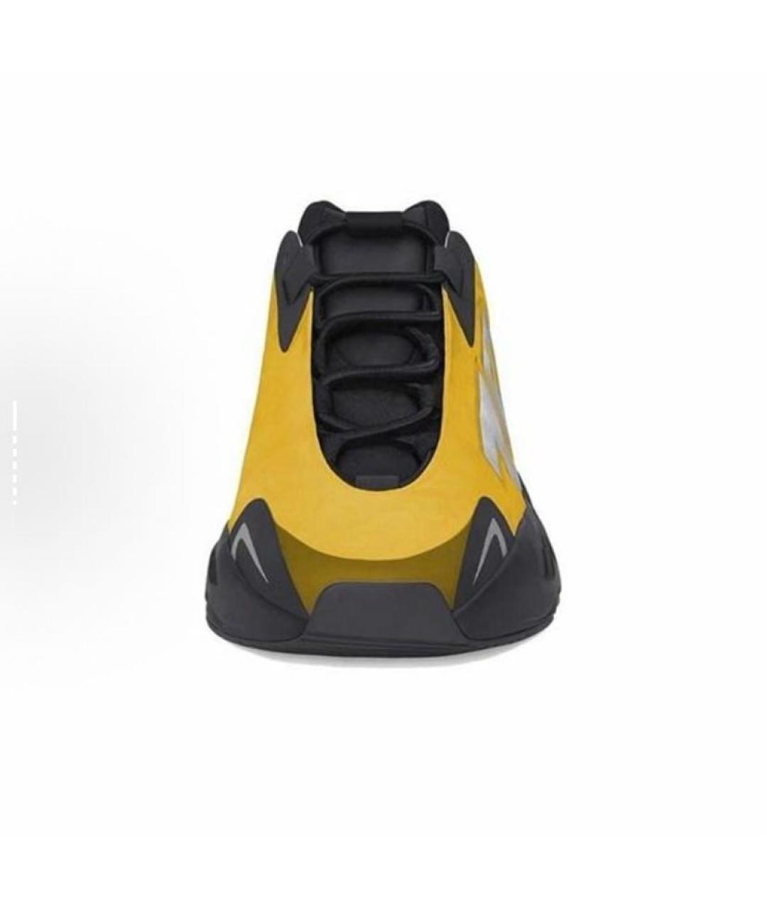 ADIDAS YEEZY Желтые текстильные кроссовки, фото 4