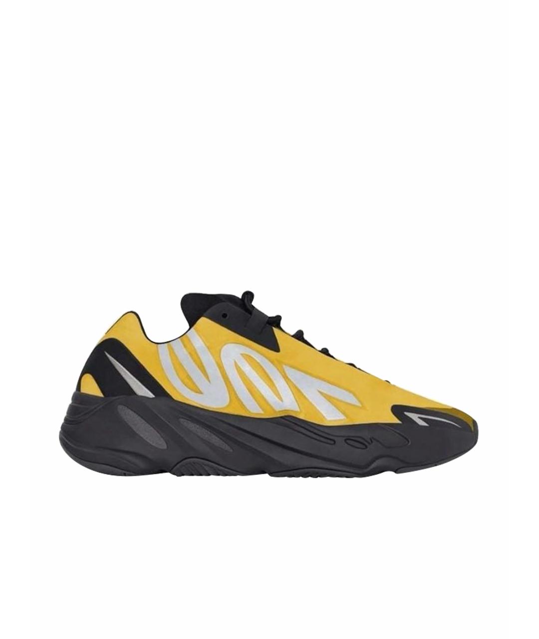 ADIDAS YEEZY Желтые текстильные кроссовки, фото 1