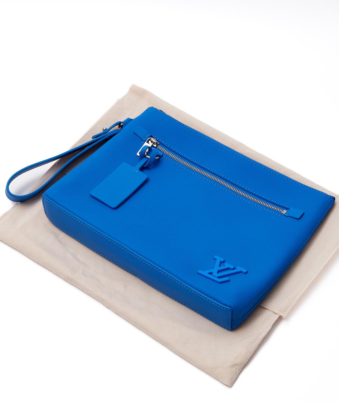 LOUIS VUITTON Синяя кожаная папка для документов, фото 7