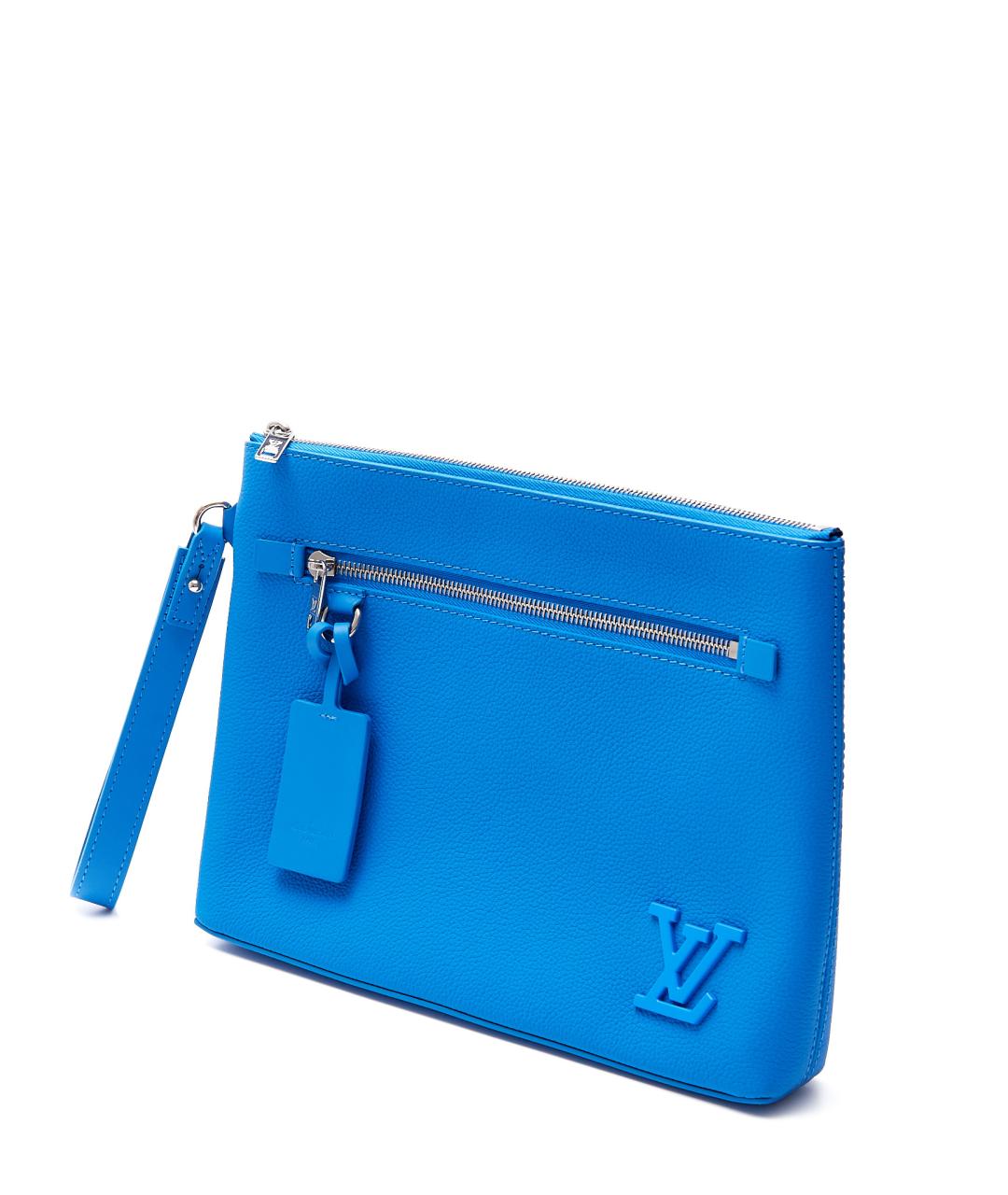 LOUIS VUITTON Синяя кожаная папка для документов, фото 2