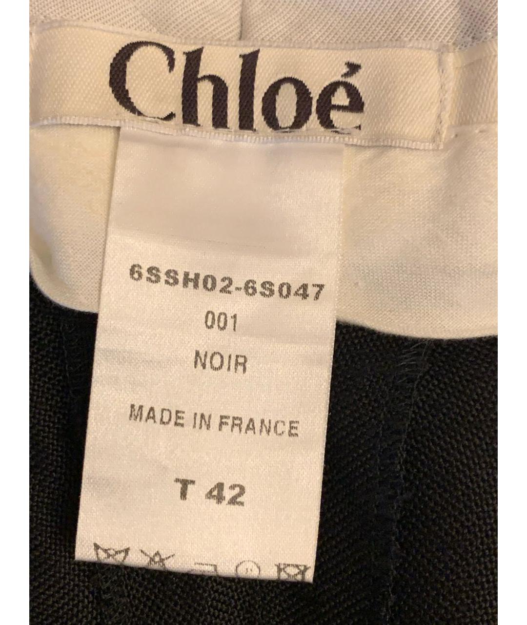 CHLOE Черные вискозные шорты, фото 5