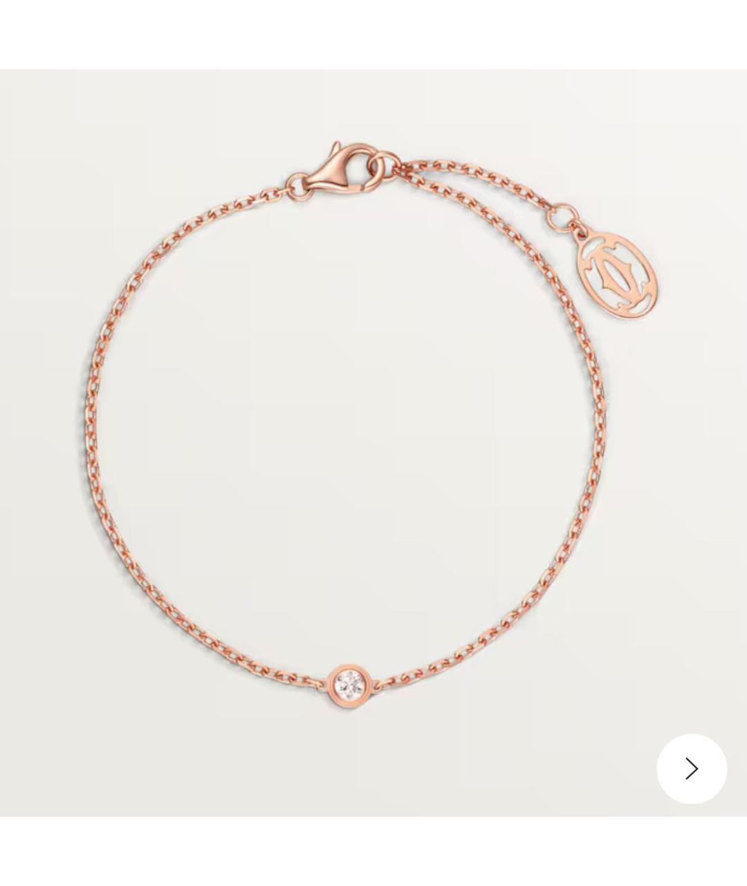CARTIER Розовый браслет из розового золота, фото 2