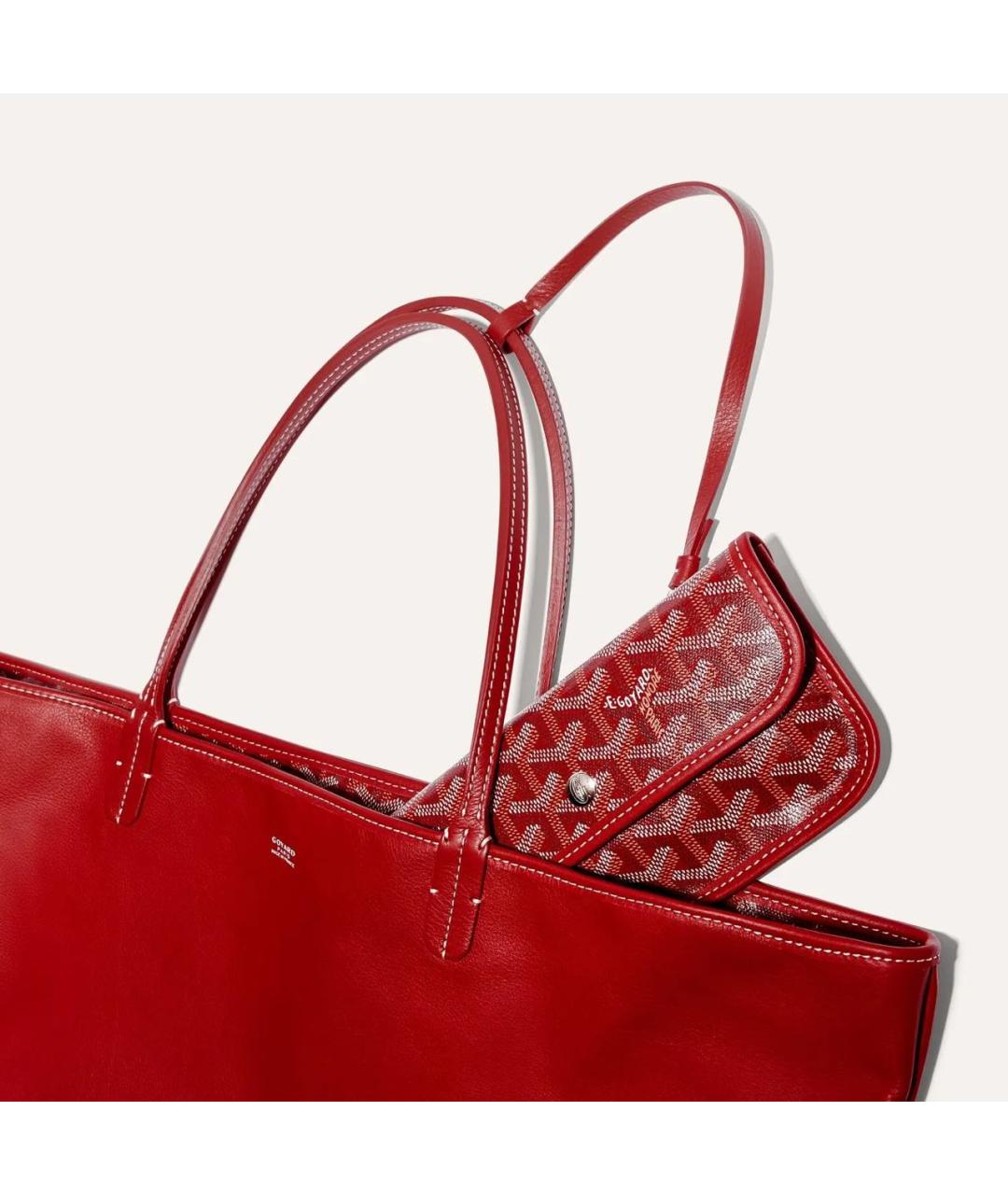 GOYARD Красная сумка тоут, фото 3