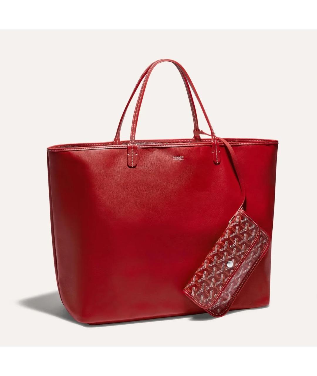 GOYARD Красная сумка тоут, фото 7
