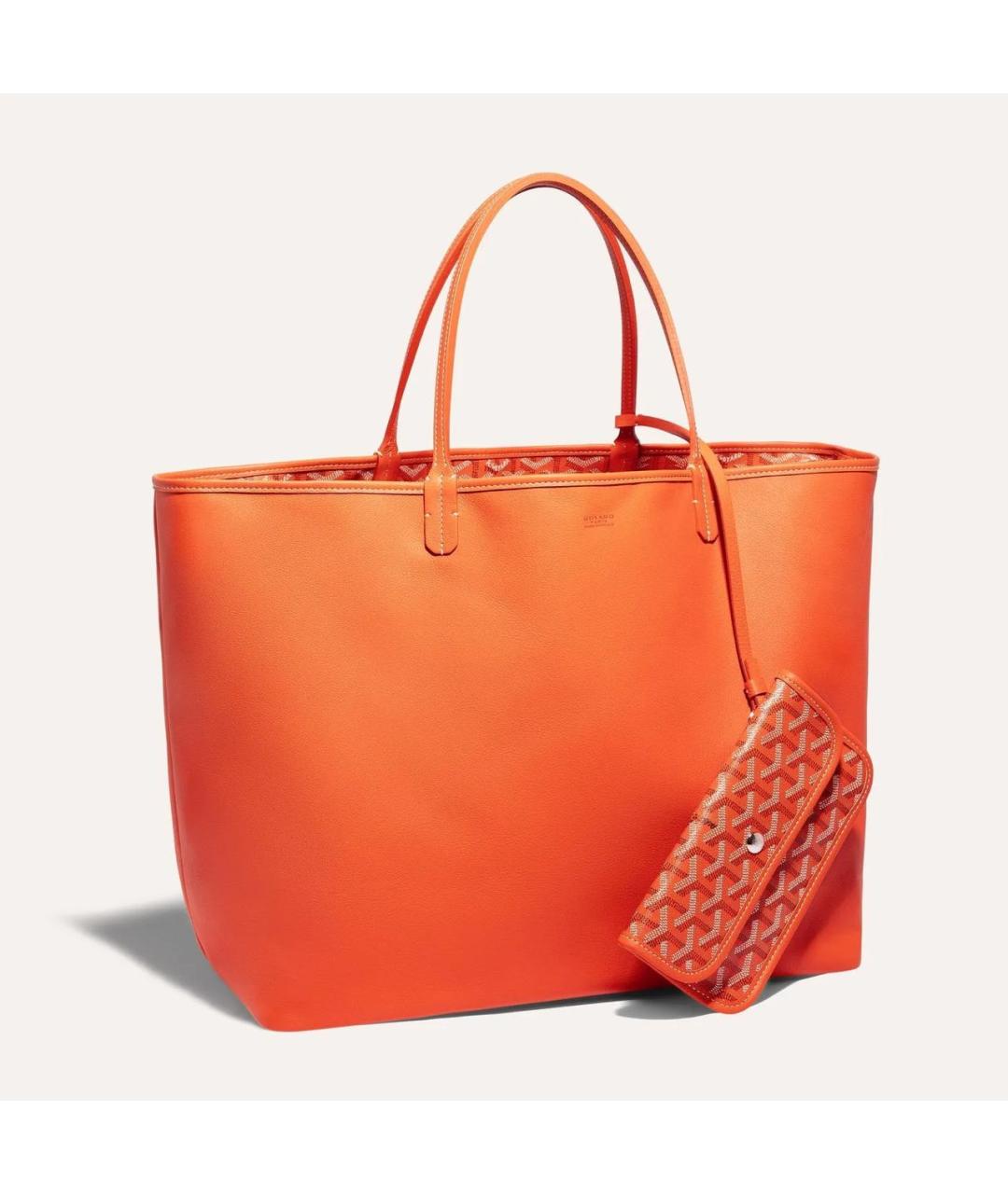 GOYARD Оранжевая сумка тоут, фото 7