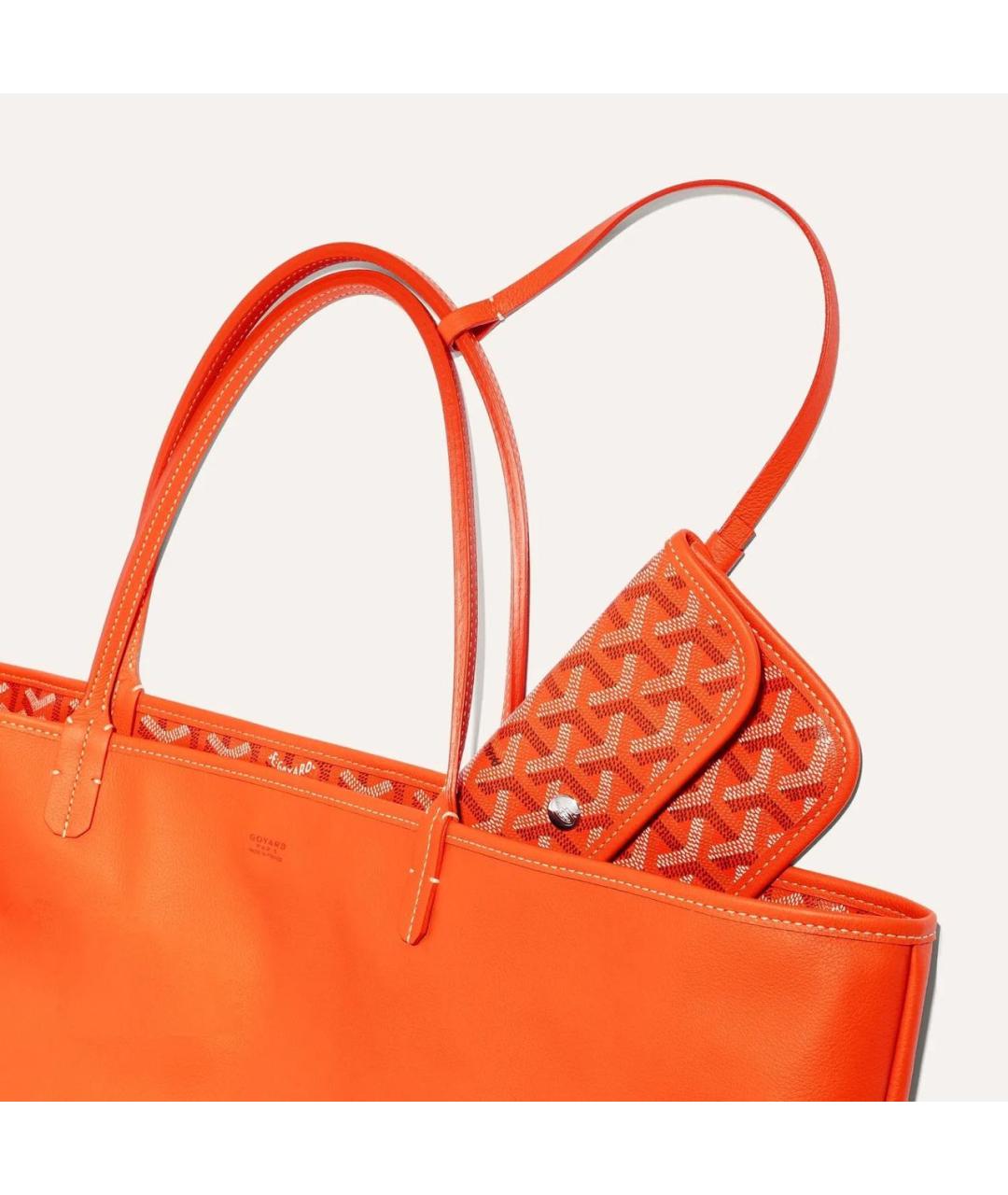 GOYARD Оранжевая сумка тоут, фото 3