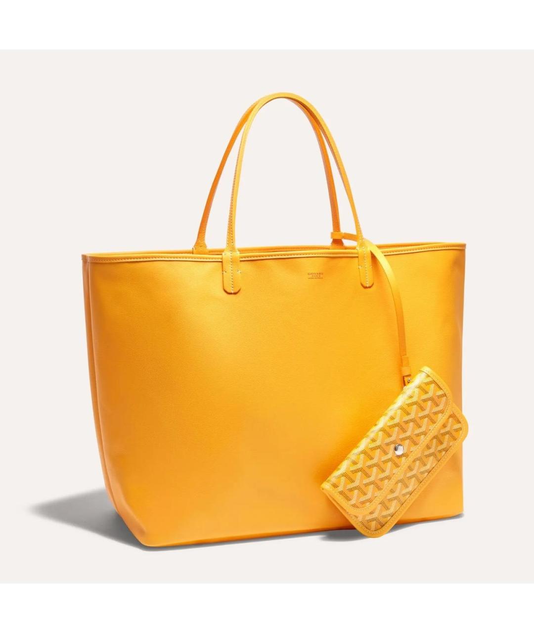 GOYARD Желтая сумка тоут, фото 7