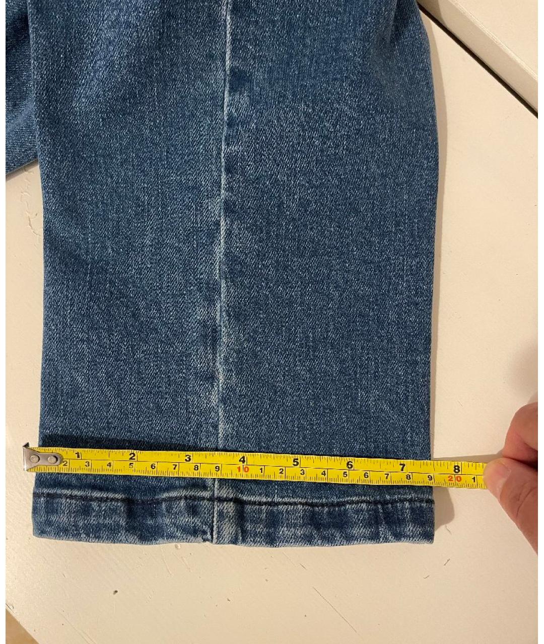 KITON Голубые хлопко-эластановые джинсы, фото 5