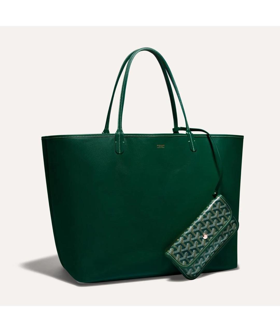 GOYARD Зеленая сумка тоут, фото 7