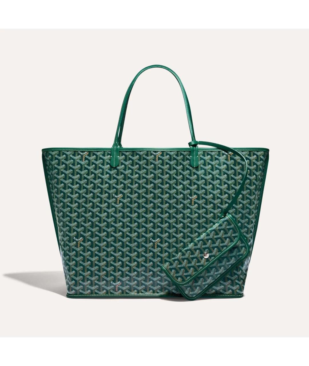 GOYARD Зеленая сумка тоут, фото 2