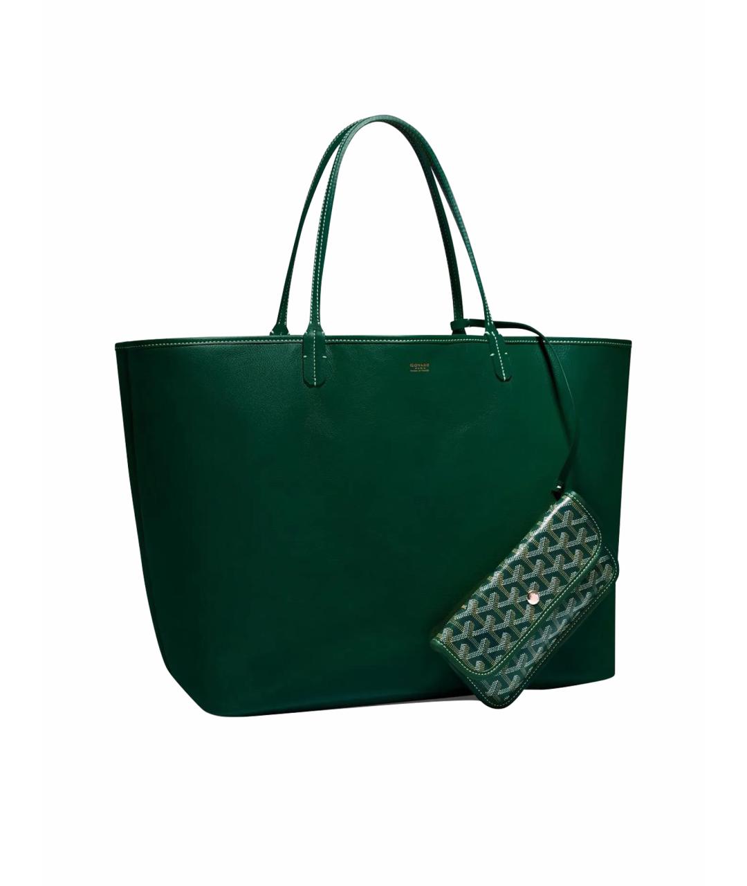 GOYARD Зеленая сумка тоут, фото 1